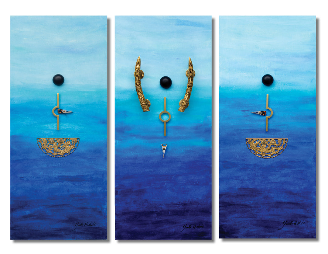 Tides That Bind - Mixed Media Large Abstract