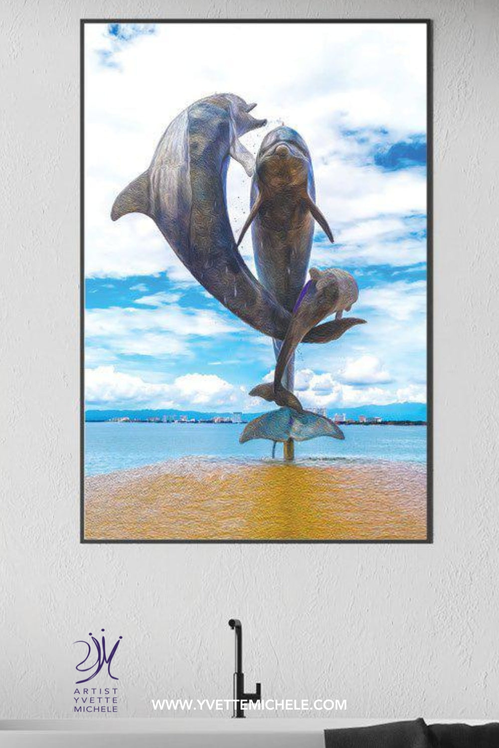 Walk On The Malecon - Dolphin Single Edition Photography Print - House of Yvette Michele 