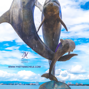 Walk On The Malecon - Dolphin Large Fine Art Photography Single Edition - House of Yvette Michele 