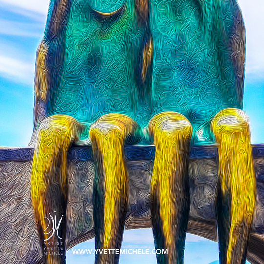 Walk On The Malecon - Morning Chat 'Large Fine Art Photography Single Edition - House of Yvette Michele 