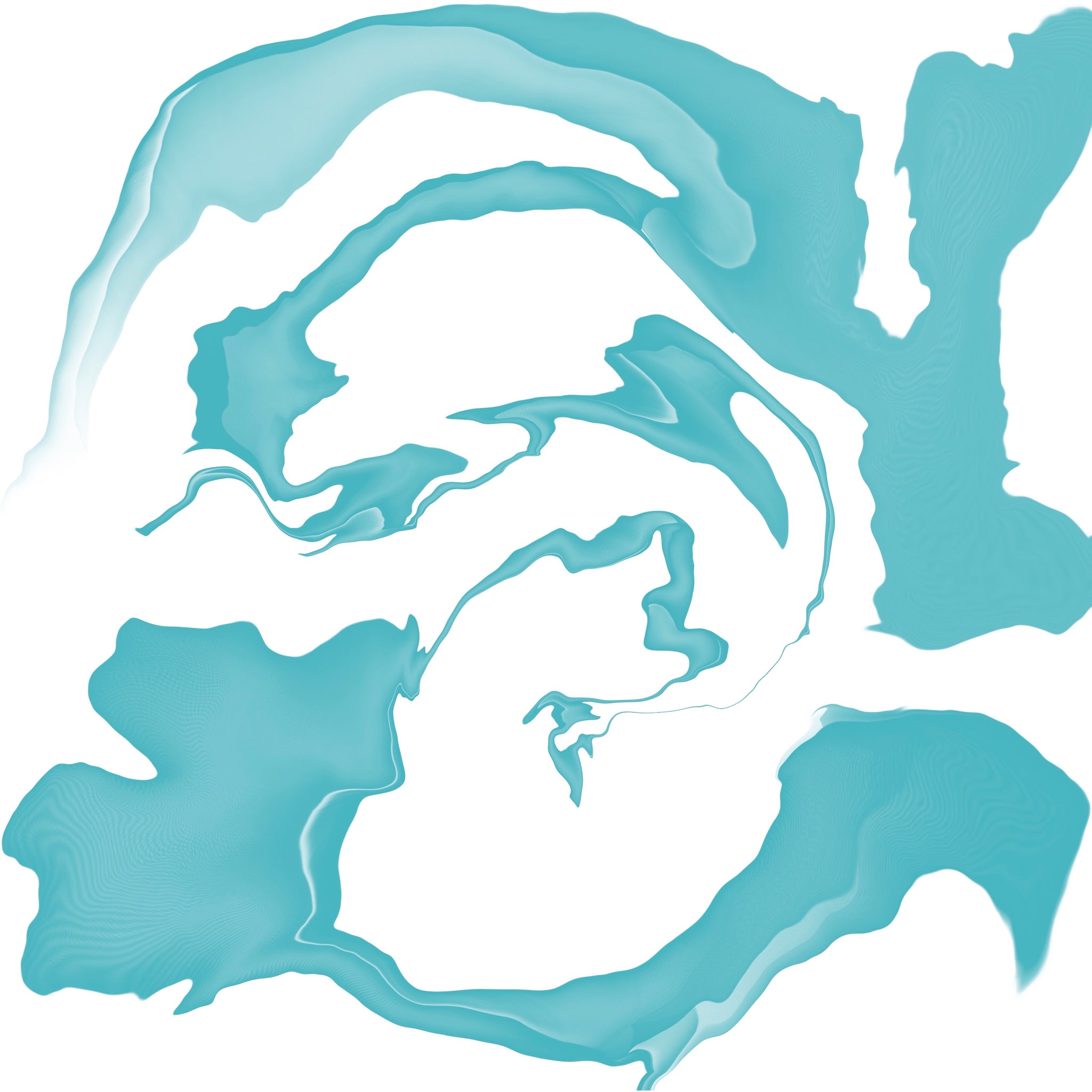 Sea Swirls - Original Art Extra Large Print 48X48 - House of Yvette Michele 