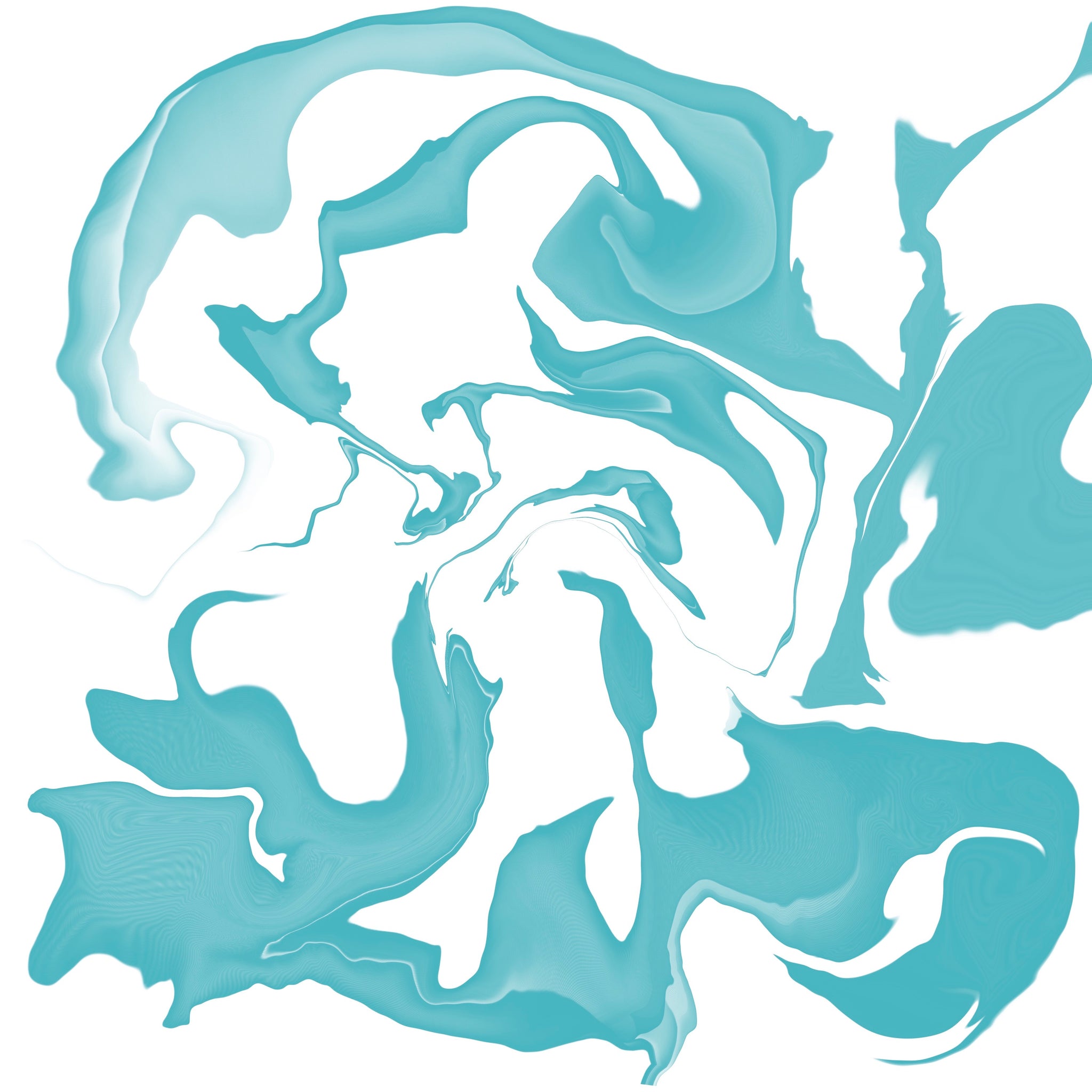 Sea Swirls - Original Art Extra Large Print 48X48 - House of Yvette Michele 