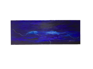 Round Midnight - Extra Large Oil Painting 2' x 6' - House of Yvette Michele 
