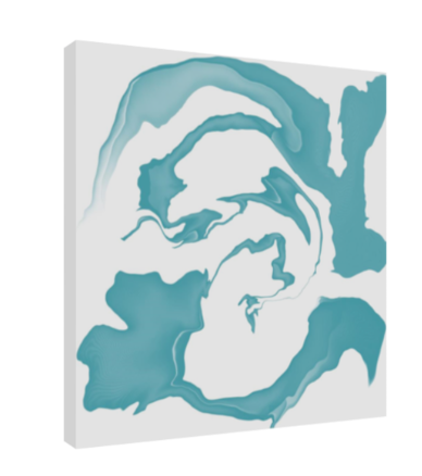 Sea Swirls - Original Art Extra Large Print 48X48 - House of Yvette Michele 