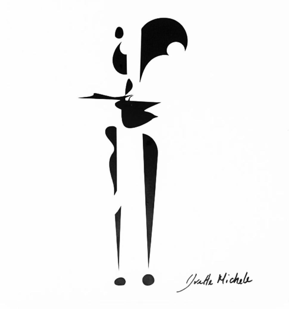 Silhouettes - Abstract Black & White Art - House of Yvette Michele 
