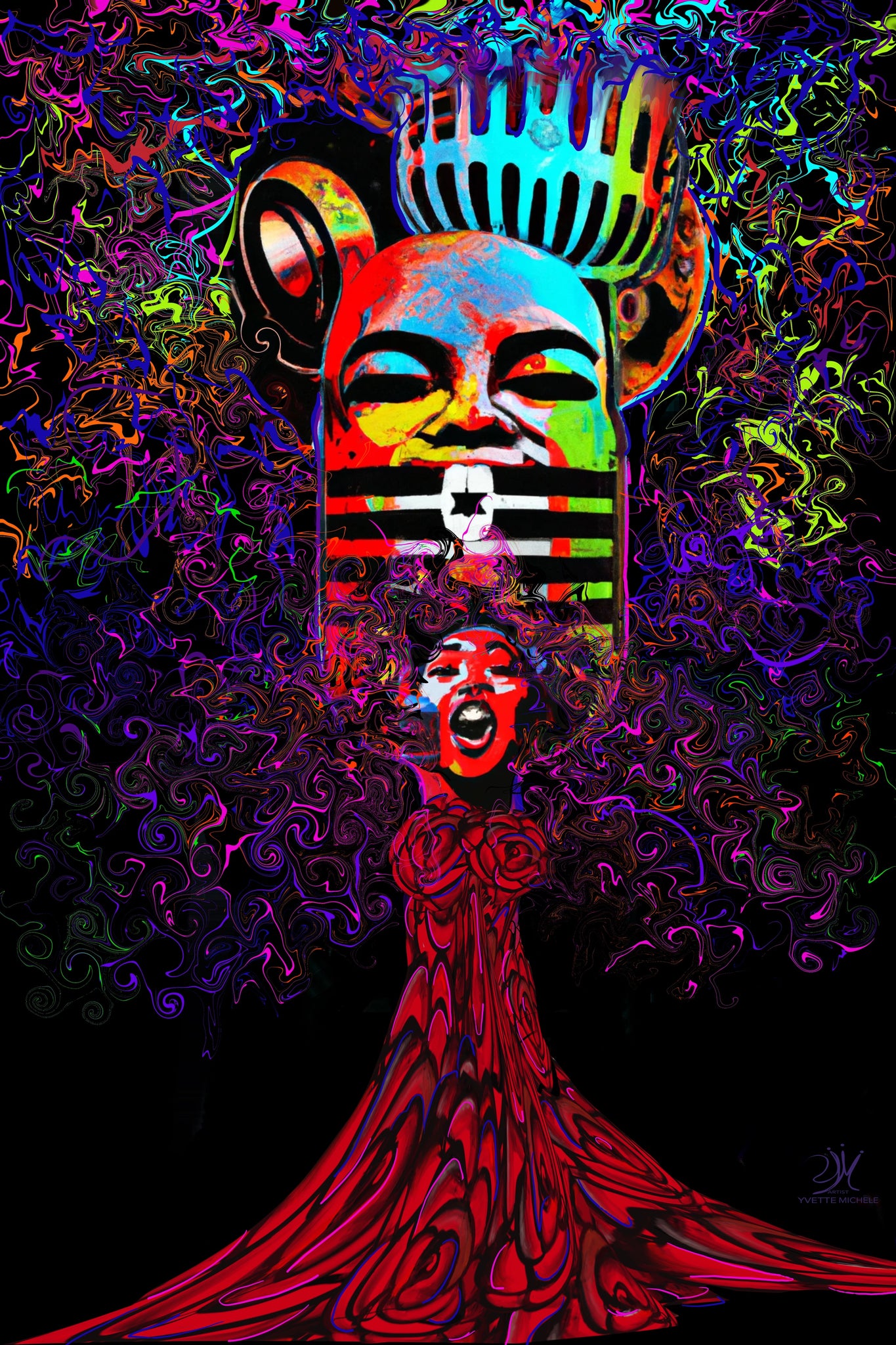 Picture Perfect Bluetooth Speakers Bloom Jazz Art - House of Yvette Michele 