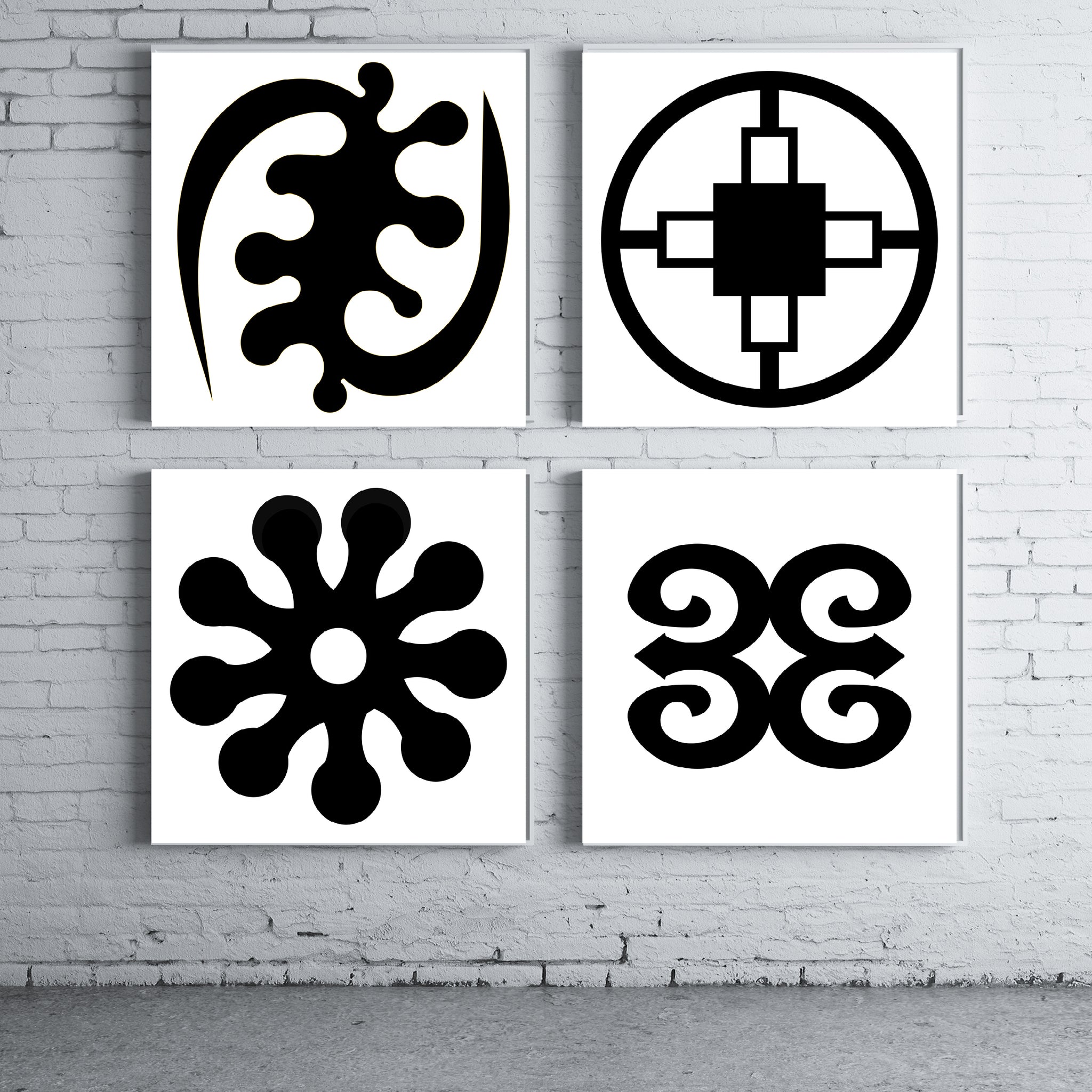 Adinkra Seeds of a plant -  Fine Art Large Print African Symbol - House of Yvette Michele 